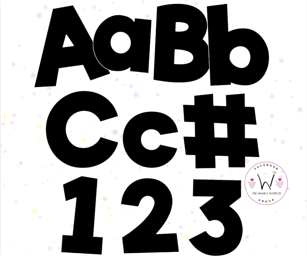 219 Cut Out Letters Set!